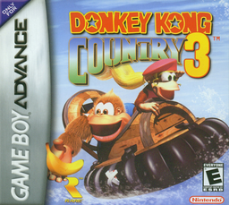 Super Donkey Kong 3 box art for GameBoy Advance